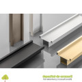 Maner ascuns VELLO, profil aluminiu T cu doua fete, alb, lungime 3 m