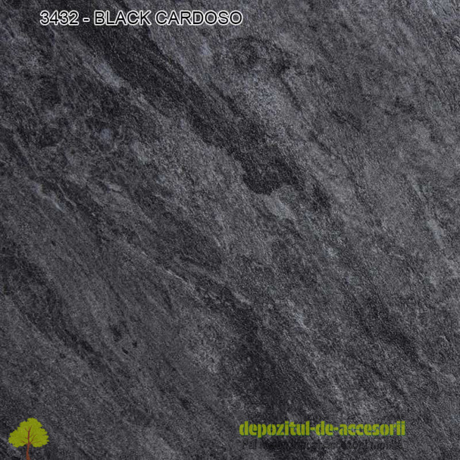 Blat de bucătărie 3432 - BLACK CARDOSO 38x600x4200mm RICCI