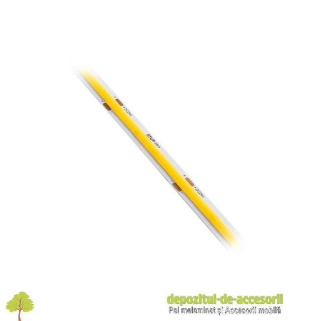 Banda LED COB 24V, 10W-m, alb neutru, 50m