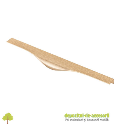 Maner de aluminiu PICADO, auriu periat, L296mm