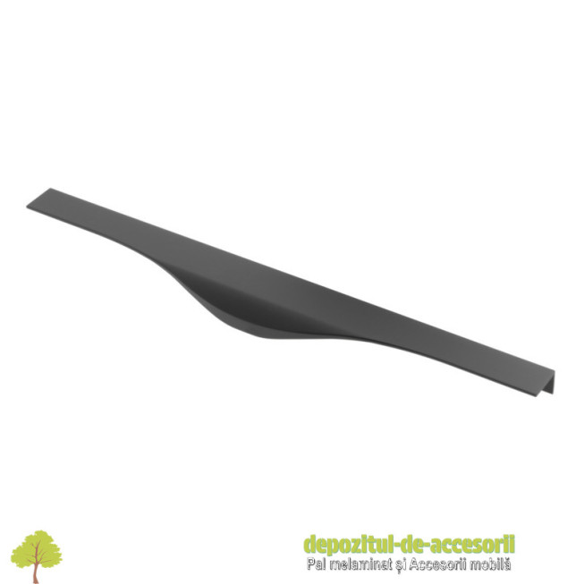 Maner de aluminiu PICADO, negru mat, L296mm