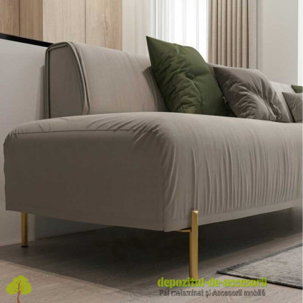 Picior mobilier RONDA, H150mm, auriu periat