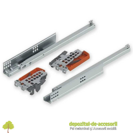 Glisiera Blum TANDEM extragere partiala L270mm, amortizare, pentru pal 19 mm 550F2700B