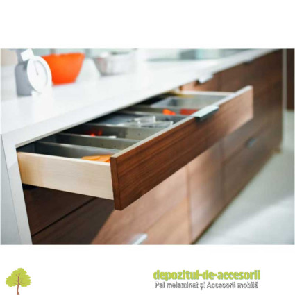 Glisiera Blum TANDEM extragere partiala L270mm, amortizare, pentru pal 19 mm 550F2700B