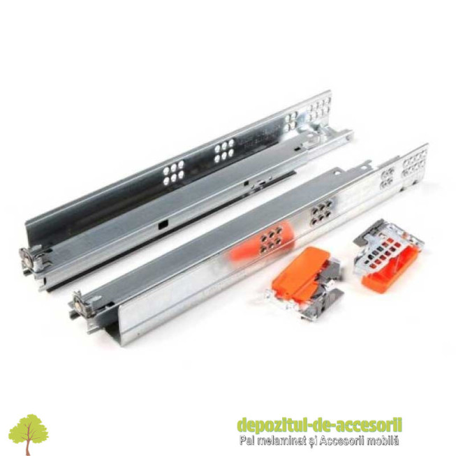 Glisiera Blum TANDEM extragere totala L600mm, amortizare, pentru pal 19 mm 560F6000B