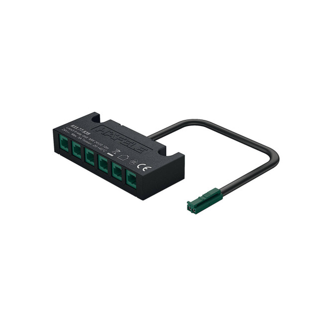 Distribuitor Häfele Loox5 cu 6 ieșiri conectare directă, fără funcție întrerupător