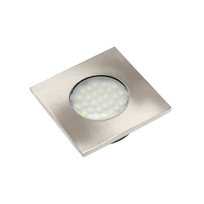 Set LED Marbella PLUS, încastrat, 3x pătrat, 27 LED-uri 3528 SMD, lumină albă rece, 230VAC, 1,5W, 6400K