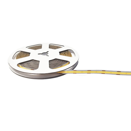 Bandă LED COB monocrom, lățime 8 mm, sistem 24 V, 480 LED / metru, consum 10 W / m, IP20