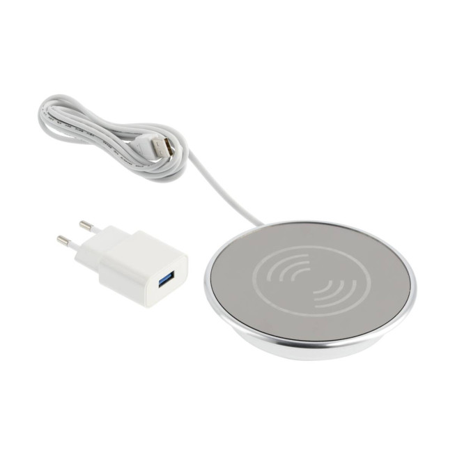 Dispozitiv de încărcare wireless LUX, încastrat, cablu 2 m, gri