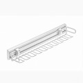 Suport telescopic curele,cravate,esarfe 460mm fara glisiera, alb