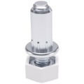 Nivelator pre‑asamblat cu cap hexagonal Ø30 mm – alb