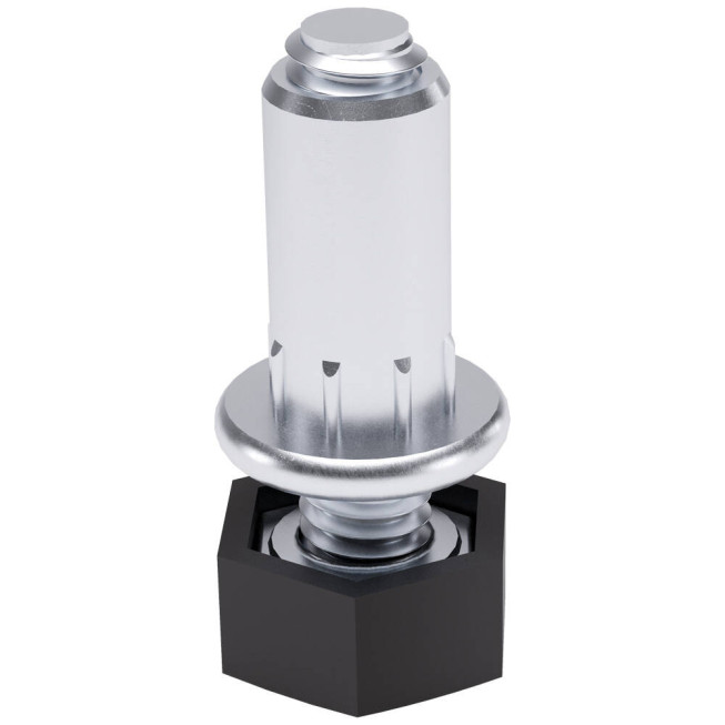 Nivelator pre‑asamblat cu cap hexagonal Ø30 mm – negru