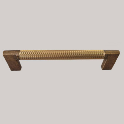 Mâner mobilă K8845 tip profil (Slim) – antichizat alamit, 160 mm, design modern