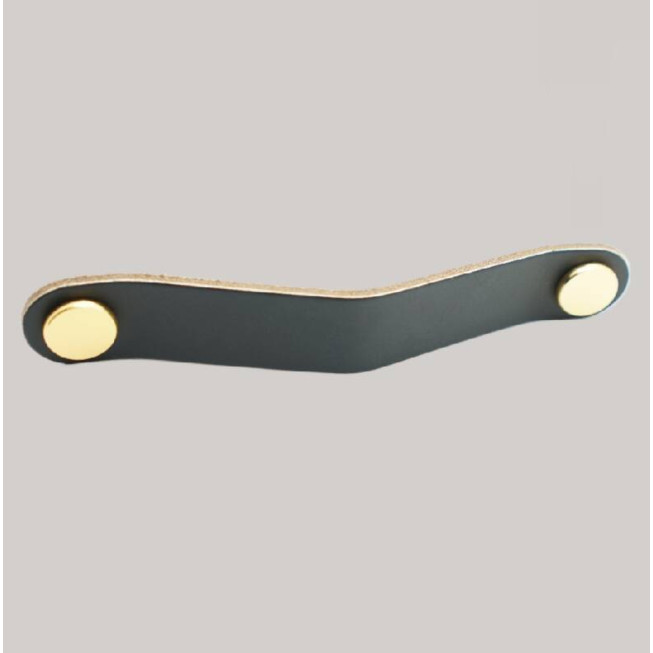 Mâner mobilă Soft P3 PVC , finisaj soft-touch, negru/auriu
