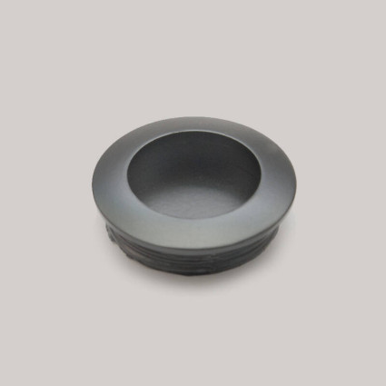 Maner mobila 16125, ingropat, rotund, negru