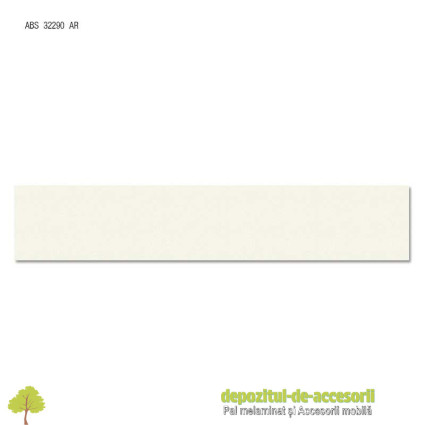 Cant ABS Alb 22mm x 0.4mm pentru Pal Melaminat Alb Egger W911