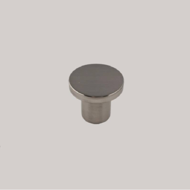 Buton mobilă Nero, design modern, pentru sertare și uși de mobilier, inox