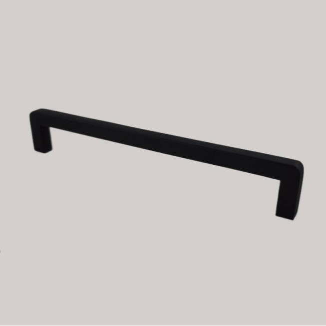 Maner mobila Nero, design modern și montaj ușor, 224 mm, negru