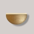 Mâner mobilier semilună  1051, 64 mm, auriu, design modern, finisaj elegant