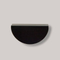 Mâner mobilier semilună  1051, 64 mm, negru, design modern, finisaj elegant