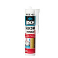 Silicon universal Bison 280 ml alb – etanșant elastic pentru interior și exterior
