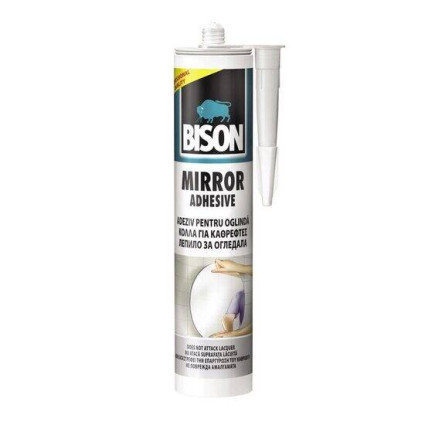 Adeziv pentru oglinzi Bison Mirror Adhesive 430 g – fixare permanentă, fără acizi, elastic