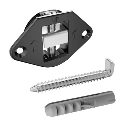 Suspendor Invizibil Mobilier Italiana Ferramenta 63412030EA, Capacitate 140kg/pereche