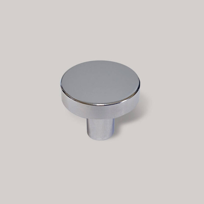 Buton Mobilier Clasic 1081, Finisaj Metalic, Design Ergonomic, crom