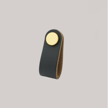 Buton Mobilier Soft P3, Silicon/PVC Moale, Sigur pentru Camera Copilului, Negru/Auriu