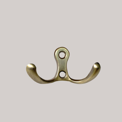 Cuier Mobilier 8127, Stil Retro-Elegant, Agățătoare Dublă Ornamentala pentru Hol și Mobilier Clasic, Antichizat