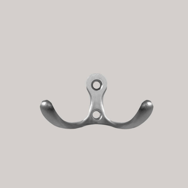 Cuier Mobilier 8127, Stil Retro-Elegant, Agățătoare Dublă Ornamentala pentru Hol și Mobilier Clasic, Aluminiu