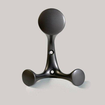 Cuier Mobilier 8136L, Design Minimalist Liniar, Agățătoare Dublă pentru Mobilier Modern și Holuri Înguste, Gri titan