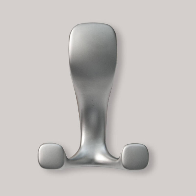 Cuier Mobilier 8143L, Design Organic și Fluid, Agățătoare Dublă pentru Hol, Dormitor sau Vestiar, Aluminiu