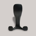 Cuier Mobilier 8143L, Design Organic și Fluid, Agățătoare Dublă pentru Hol, Dormitor sau Vestiar, Negru