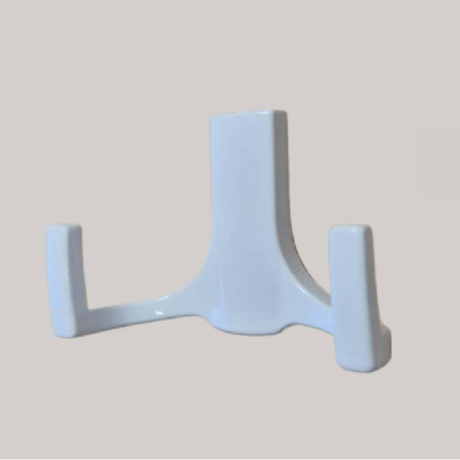 Cuier Metalic Tip Pom H5637, Suport Vertical pentru Haine și Accesorii, Design Modern, Alb