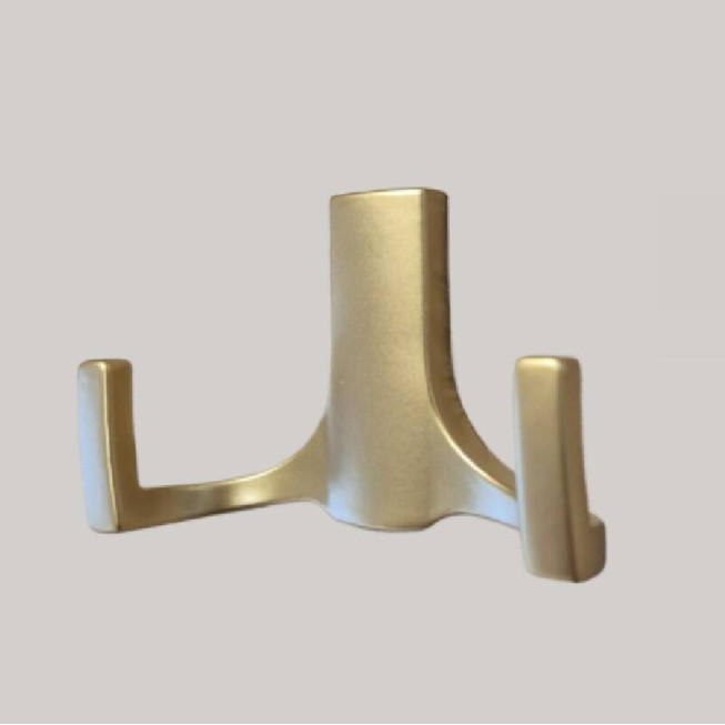 Cuier Metalic Tip Pom H5637, Suport Vertical pentru Haine și Accesorii, Design Modern, Auriu