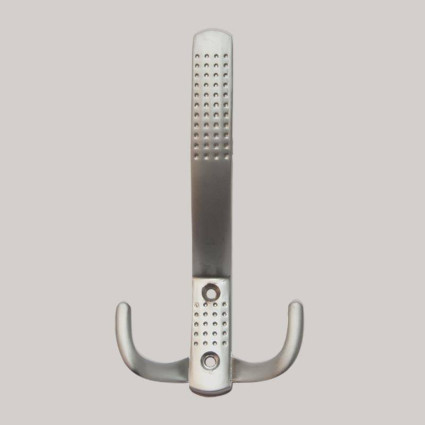 Cuier Metalic Tip Pom 641A, Suport Haine cu Design Elegant și Brațe Curbate, Aluminiu