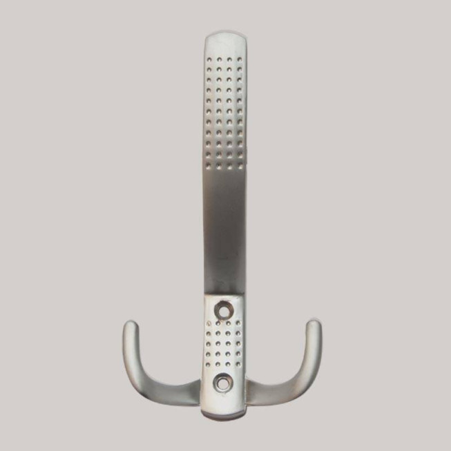 Cuier Metalic Tip Pom 641A, Suport Haine cu Design Elegant și Brațe Curbate, Aluminiu