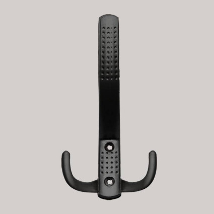 Cuier Metalic Tip Pom 641A, Suport Haine cu Design Elegant și Brațe Curbate, Negru