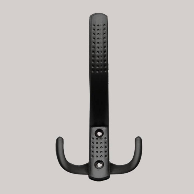 Cuier Metalic Tip Pom 641A, Suport Haine cu Design Elegant și Brațe Curbate, Negru