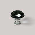 Buton Mobilă Glam Cristal Negru, Mâner Decorativ de Lux pentru Mobilier Elegant