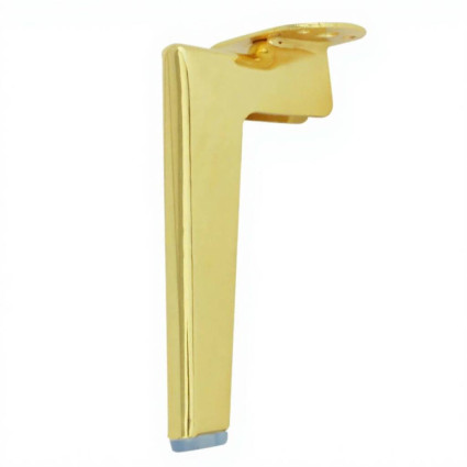 Picior metalic fix tip L pentru mobilă 150mm Auriu – Stabilitate și design elegant