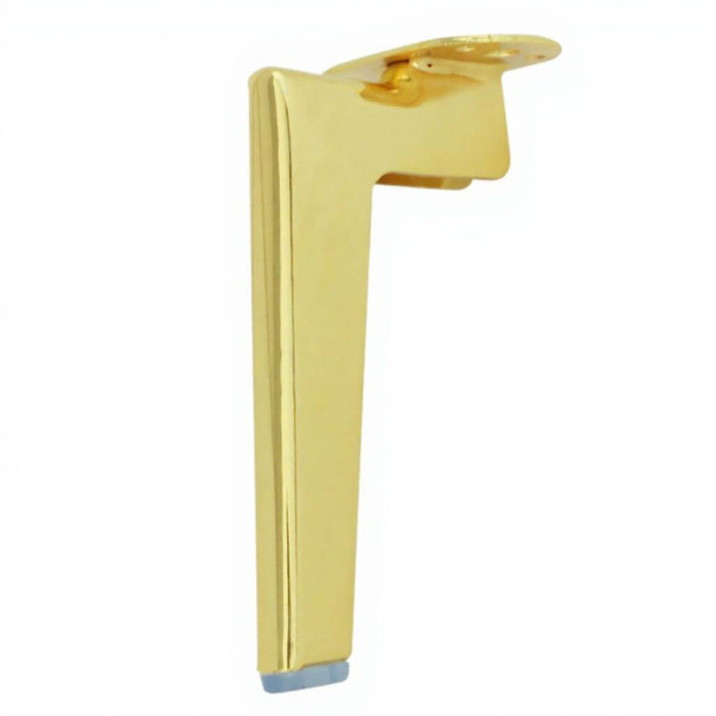 Picior metalic fix tip L pentru mobilă 150mm Auriu – Stabilitate și design elegant