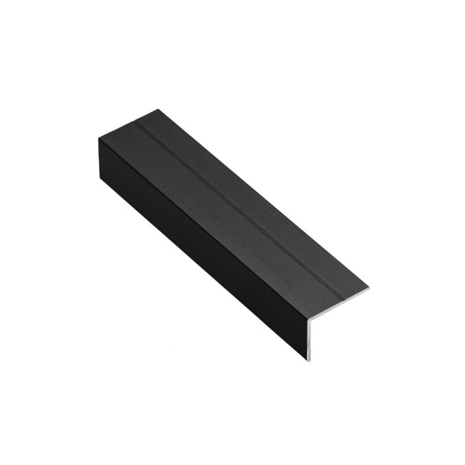 Profil aluminiu tip L GTV A-K18-300-20M 3000 mm negru – protecție și finisare mobilier 18 mm
