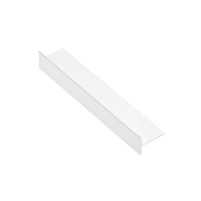 Profil aluminiu tip T GTV A-T18-300-10 3000 mm alb – profil îmbinare uși culisante 18 mm