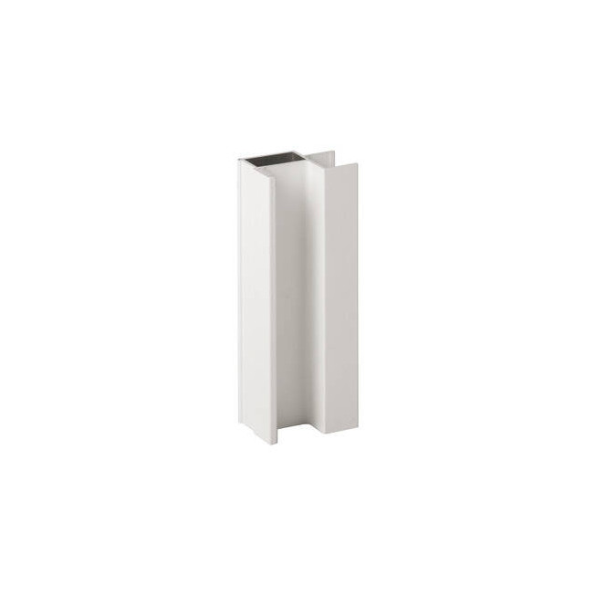 Profil mâner Häfele ÄDOOR EASY U-18 pentru PAL 18 mm, alb, 2700 mm – uși culisante dressing