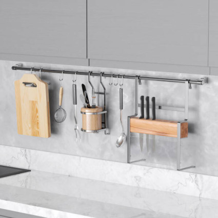 Kit bucătărie STARAX S-4525-C 1000x115x385 mm – organizator coloană extractibil 3 accesorii