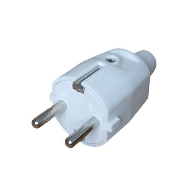 Ștecher electric Schuko universal pentru cablu alimentare 230V rezistent și sigur