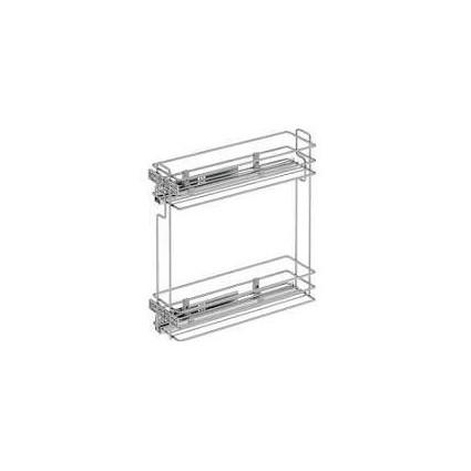 Coș Jolly 250 STARAX cu glisiere BLUM extracție parțială, crom, pentru corp mobilier bucătărie