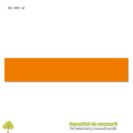 Cant ABS Orange 22mm x 0,4mm compatibil cu Pal Melaminat Orange Egger U332